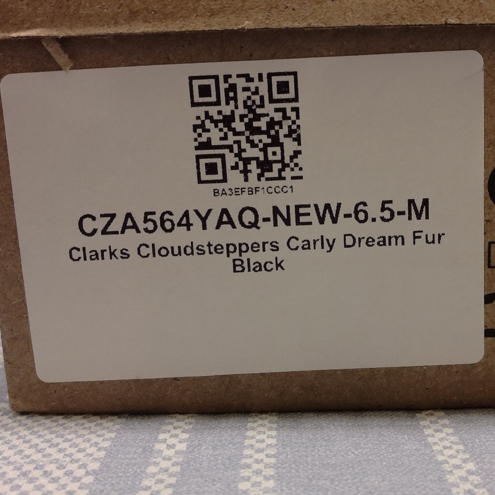 NIB Clarks CloudSteppers Carly Dream Fur Ln Black/Combo Speckled Sz US6.5M/UK4.5 - Picture 7 of 7